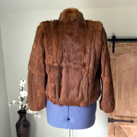 No Tags 100% Rabbit Fur Coat Size S - Picture 2 of 7